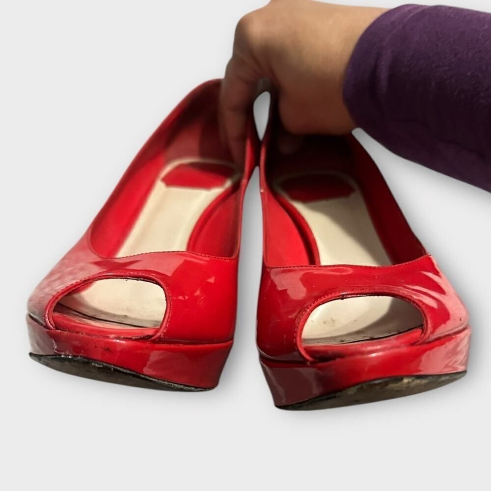 Christian Dior High Stiletto Heels Women's 37 Red Patent Leather Pumps Miss Dior - Picture 13 of 16